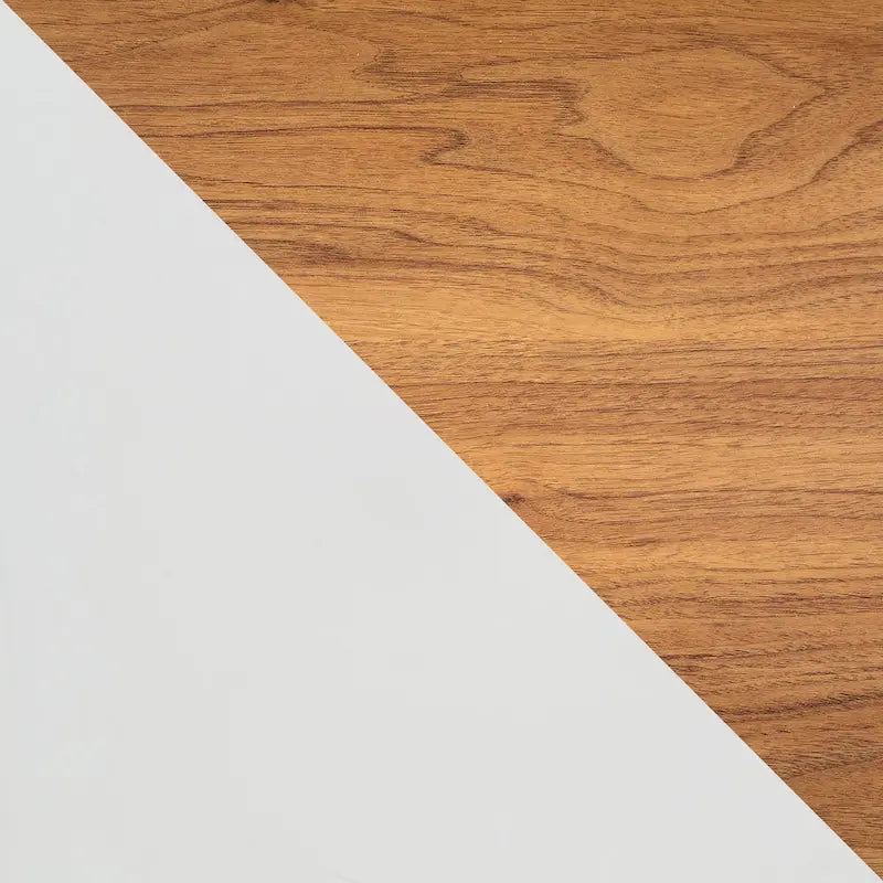 Bureau à tiroir bicolore – Noyer foncé/Noir ou Chêne anglais/Blanc – 1 personne