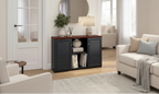 Bush Furniture Fairview Accent Cabinet with Doors and Shelves