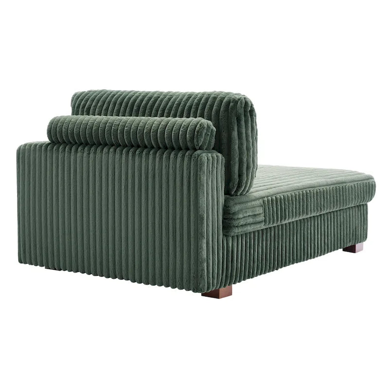 Canapé méridienne droite – Coton flanelle, multicolore, 1–2 personnes
