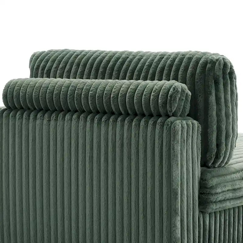Canapé méridienne droite – Coton flanelle, multicolore, 1–2 personnes