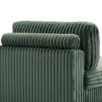 Canapé méridienne droite – Coton flanelle, multicolore, 1–2 personnes