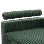 Canapé méridienne droite – Coton flanelle, multicolore, 1–2 personnes