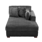 Canapé méridienne droite – Coton flanelle, multicolore, 1–2 personnes