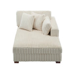 Canapé méridienne droite – Coton flanelle, multicolore, 1–2 personnes