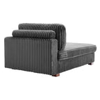 Canapé méridienne droite – Coton flanelle, multicolore, 1–2 personnes