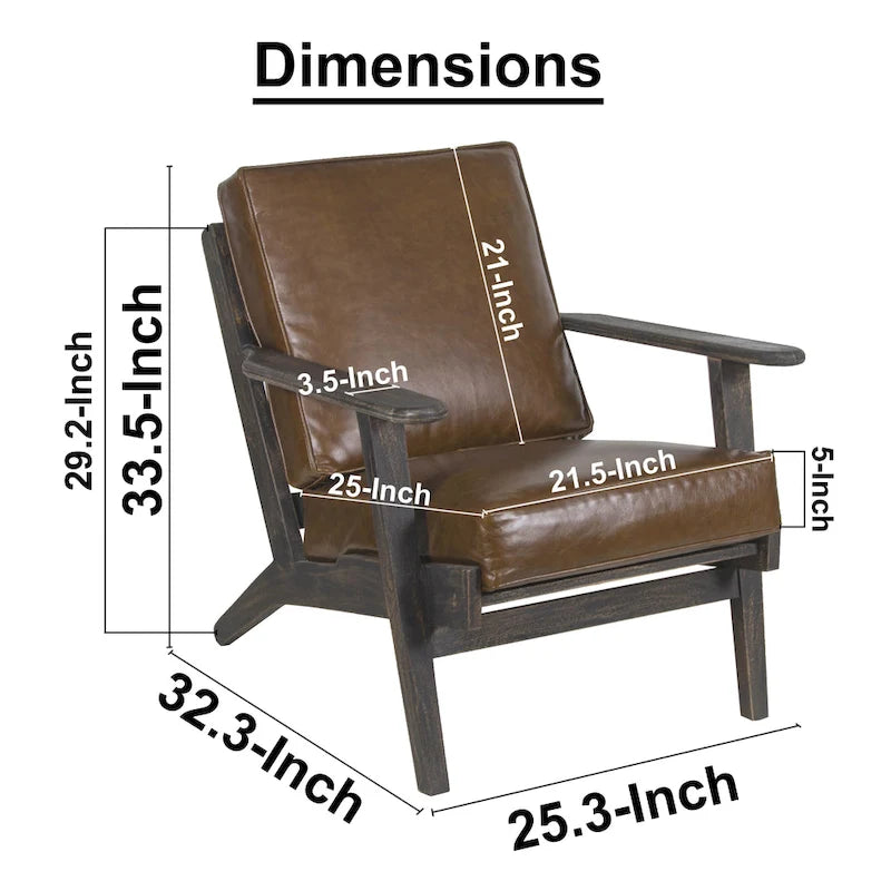 Fauteuil d'appoint en manguier à lattes marron / gris délavé / noir, une place