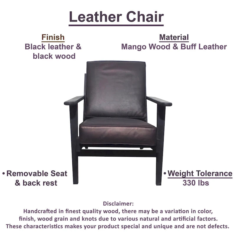 Fauteuil d'appoint en manguier à lattes marron / gris délavé / noir, une place