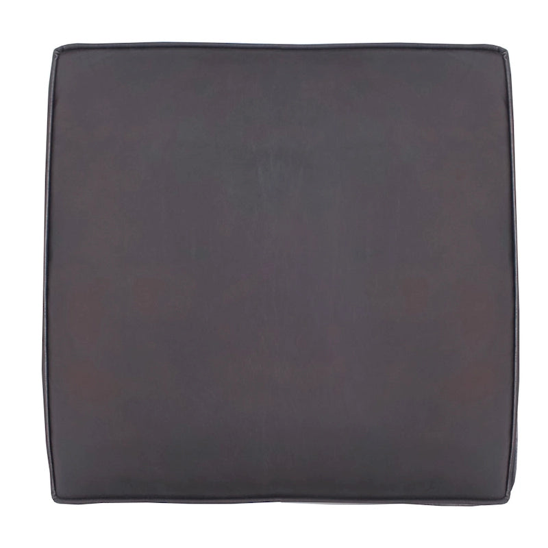 Fauteuil d'appoint en manguier à lattes marron / gris délavé / noir, une place