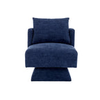 Fauteuil d'appoint pivotant à 360° – Velours, Multicolore, 1 place