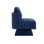 Fauteuil d'appoint pivotant à 360° – Velours, Multicolore, 1 place