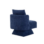 Fauteuil d'appoint pivotant à 360° – Velours, Multicolore, 1 place