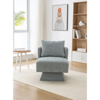 Fauteuil d'appoint pivotant à 360° – Velours, Multicolore, 1 place