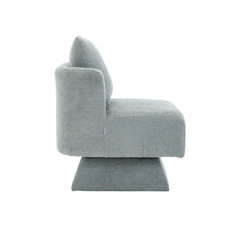 Fauteuil d'appoint pivotant à 360° – Velours, Multicolore, 1 place