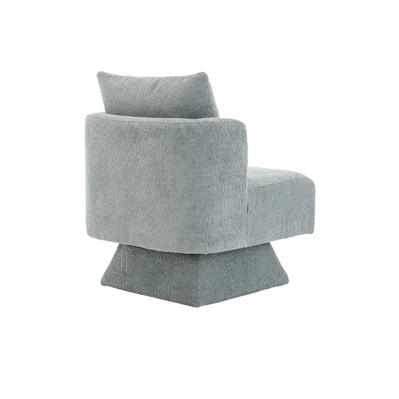Fauteuil d'appoint pivotant à 360° – Velours, Multicolore, 1 place