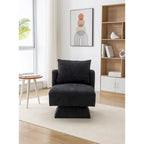 Fauteuil d'appoint pivotant à 360° – Velours, Multicolore, 1 place