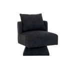 Fauteuil d'appoint pivotant à 360° – Velours, Multicolore, 1 place