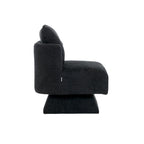 Fauteuil d'appoint pivotant à 360° – Velours, Multicolore, 1 place