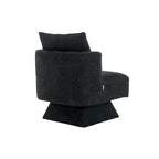 Fauteuil d'appoint pivotant à 360° – Velours, Multicolore, 1 place