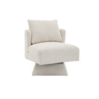 Fauteuil d'appoint pivotant à 360° – Velours, Multicolore, 1 place