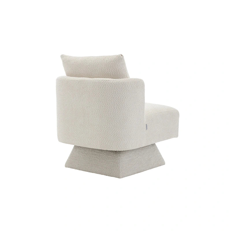 Fauteuil d'appoint pivotant à 360° – Velours, Multicolore, 1 place