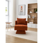 Fauteuil d'appoint pivotant à 360° – Velours, Multicolore, 1 place