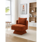 Fauteuil d'appoint pivotant à 360° – Velours, Multicolore, 1 place