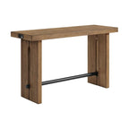 Console en chêne vieilli marron, 2 pieds