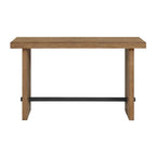Console en chêne vieilli marron, 2 pieds