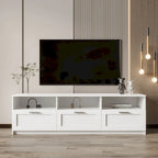 Meuble TV noir moderne avec 3 tiroirs, pour une personne