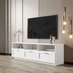 Meuble TV noir moderne avec 3 tiroirs, pour une personne