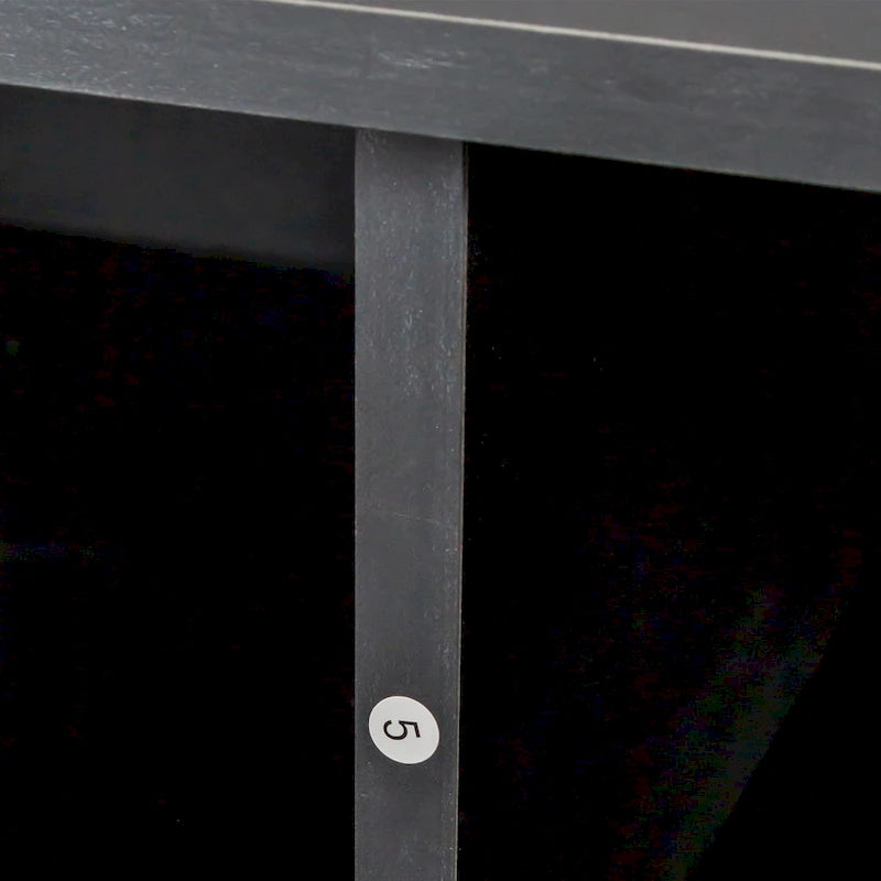 Meuble TV noir moderne avec 3 tiroirs, pour une personne