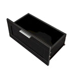 Meuble TV noir moderne avec 3 tiroirs, pour une personne