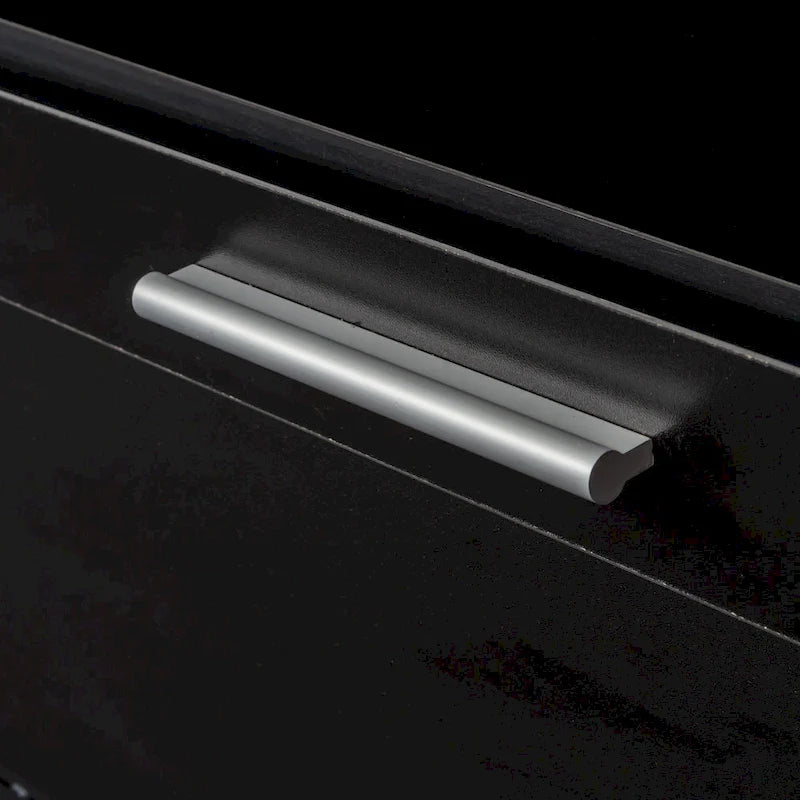 Meuble TV noir moderne avec 3 tiroirs, pour une personne