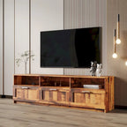 Meuble TV noir moderne avec 3 tiroirs, pour une personne