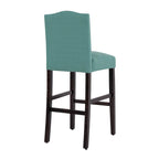Tabouret de bar rembourré beige/gris/bleu clair, hauteur d'assise de 71 cm, lot de 2