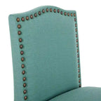 Tabouret de bar rembourré beige/gris/bleu clair, hauteur d'assise de 71 cm, lot de 2