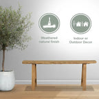 Banc en bois style nouille marron, 1 place