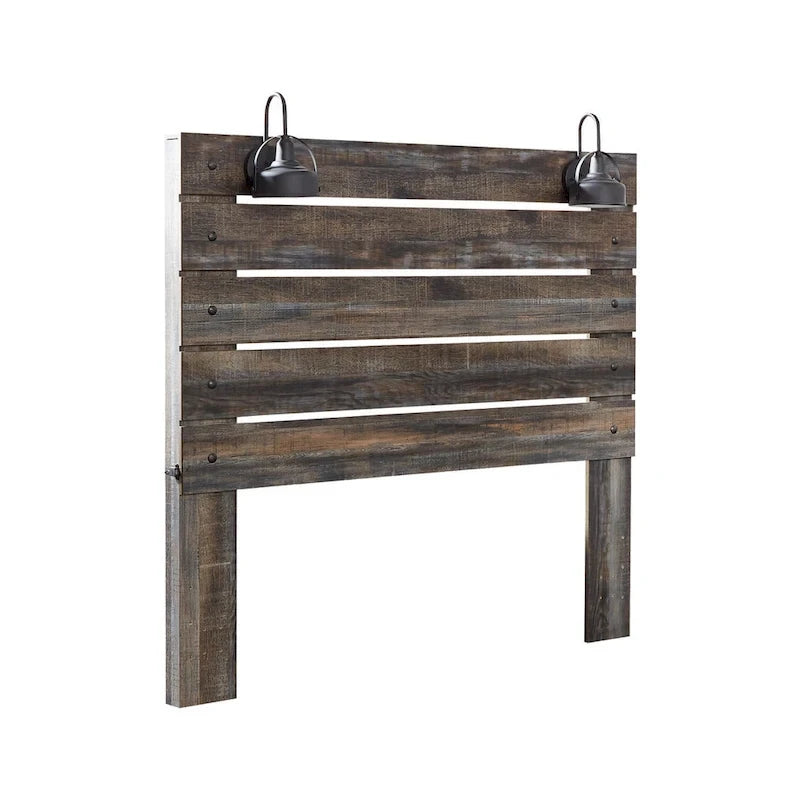 Tête de lit Queen Size, multicolore rustique, 1 personne