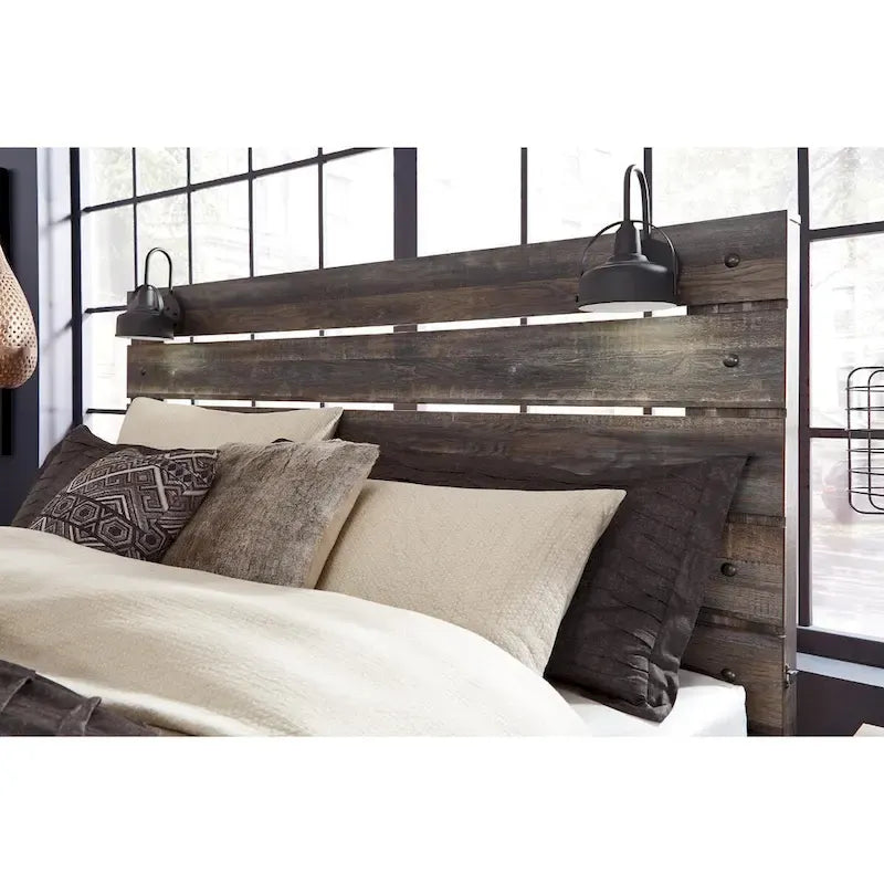 Tête de lit Queen Size, multicolore rustique, 1 personne