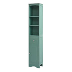 Armoire de salle de bain haute sur pied avec tiroir – Vert / Gris / Blanc / Noir, assemblage par 1 personne
