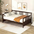 Lit de repos double avec rangement Espresso/blanc pour 1 personne