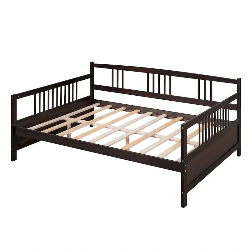 Lit de repos double avec rangement Espresso/blanc pour 1 personne