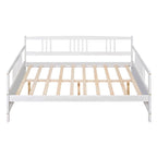 Lit de repos double avec rangement Espresso/blanc pour 1 personne