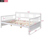 Lit de repos double avec rangement Espresso/blanc pour 1 personne