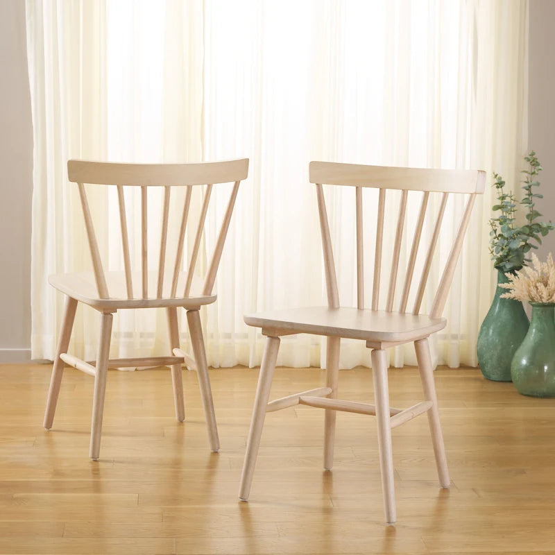 Chaise de salle à manger Spindle Farmhouse, plusieurs coloris, lot de 2