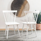 Chaise de salle à manger Spindle Farmhouse, plusieurs coloris, lot de 2