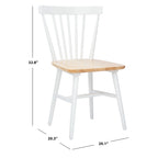 Chaise de salle à manger Spindle Farmhouse, plusieurs coloris, lot de 2