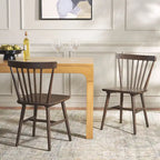 Chaise de salle à manger Spindle Farmhouse, plusieurs coloris, lot de 2