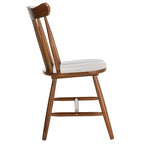 Chaise de salle à manger Windsor Walnut Spindleback, lot de 2