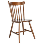 Chaise de salle à manger Windsor Walnut Spindleback, lot de 2